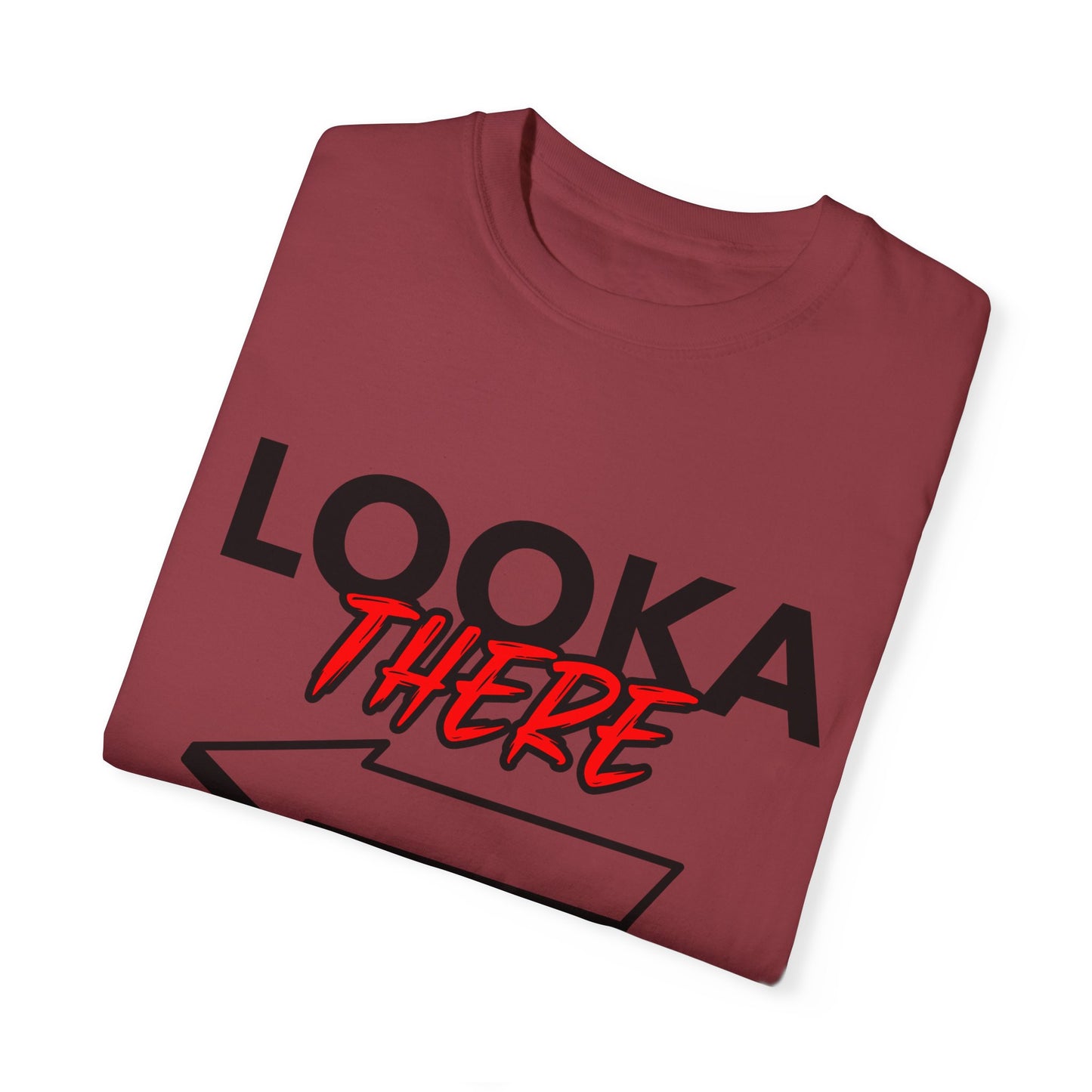 Looka There, By Mrs. Harris- Unisex Garment-Dyed T-shirt