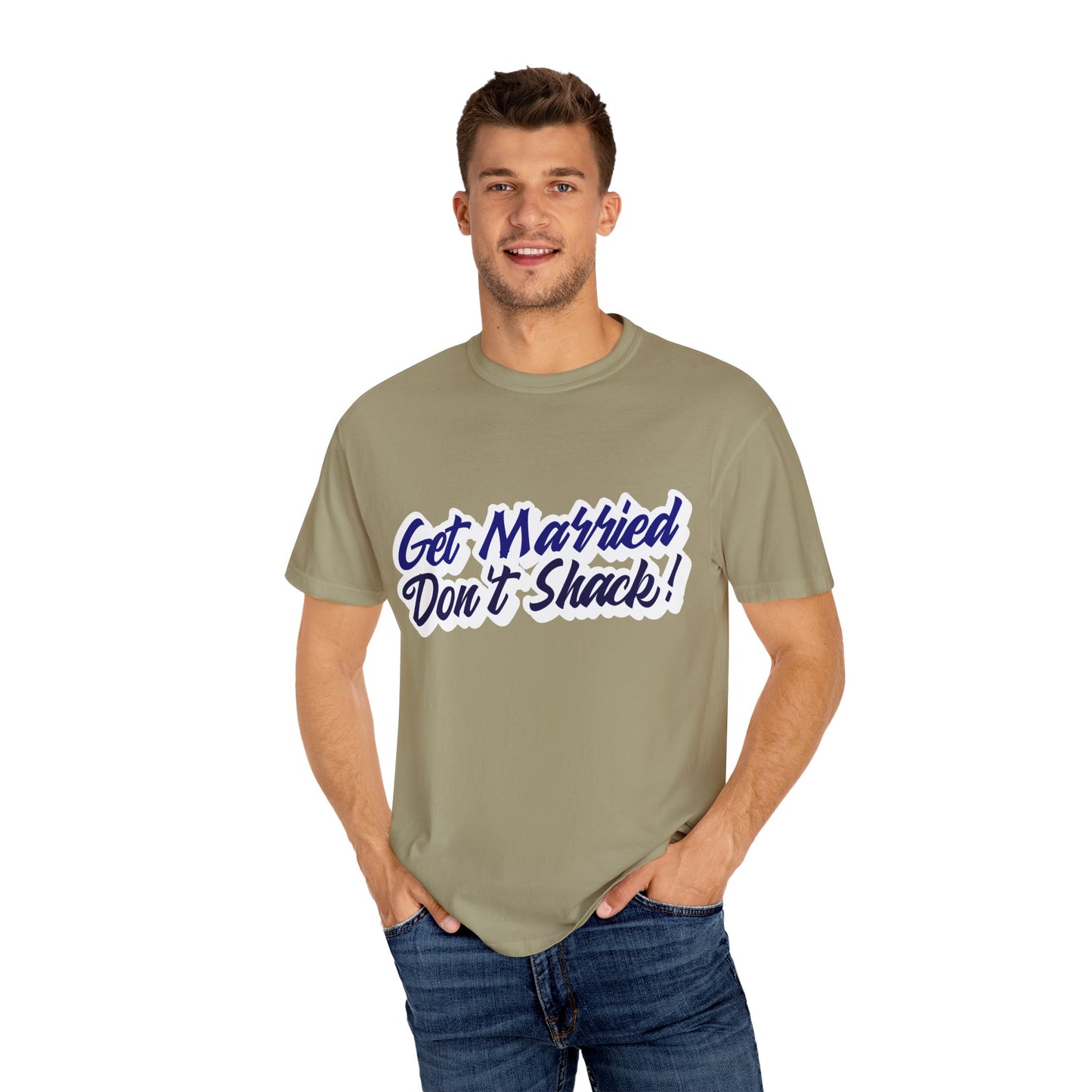 Get Married, By Mrs. Harris-Unisex Garment-Dyed T-shirt