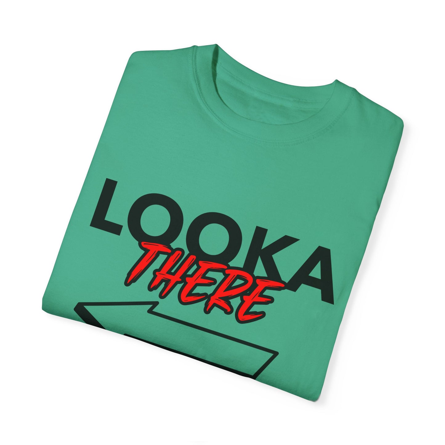 Looka There, By Mrs. Harris- Unisex Garment-Dyed T-shirt