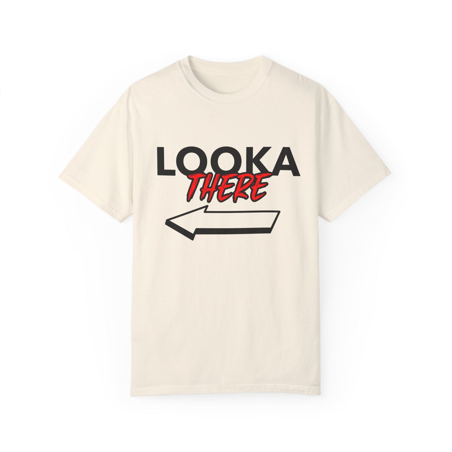 Looka There, By Mrs. Harris- Unisex Garment-Dyed T-shirt