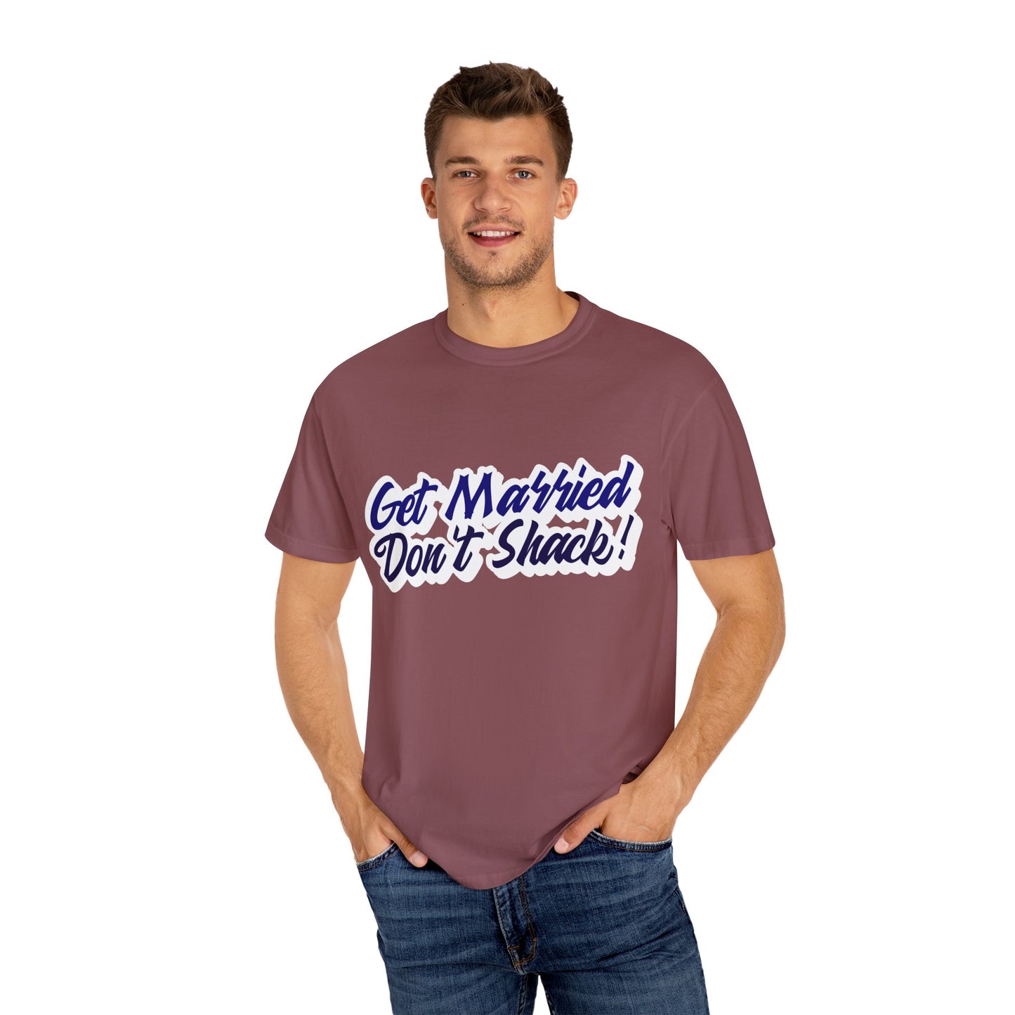 Get Married, By Mrs. Harris-Unisex Garment-Dyed T-shirt