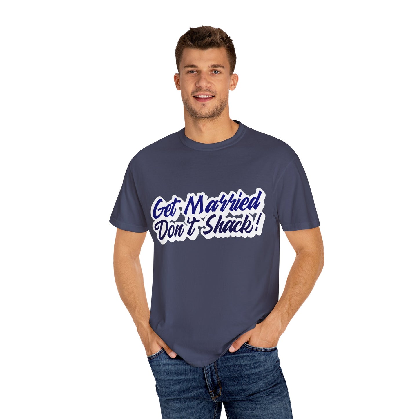 Get Married, By Mrs. Harris-Unisex Garment-Dyed T-shirt