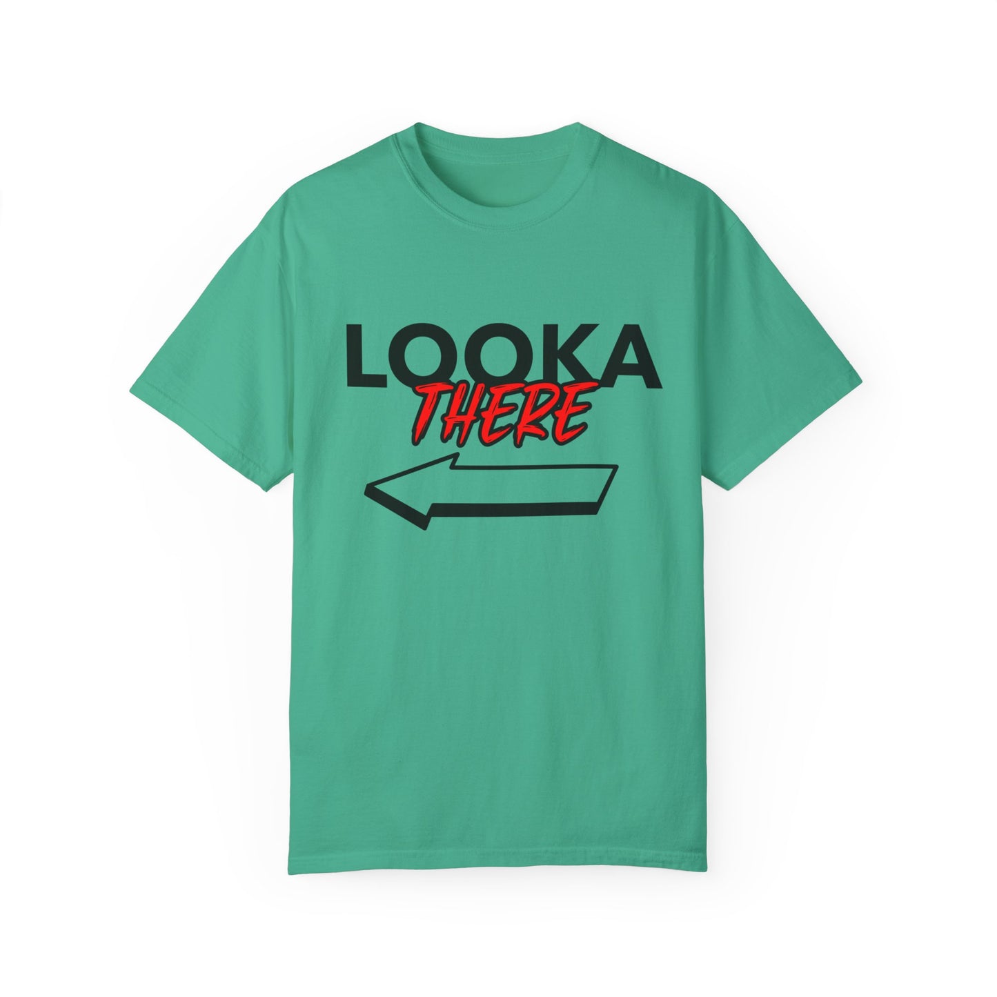 Looka There, By Mrs. Harris- Unisex Garment-Dyed T-shirt