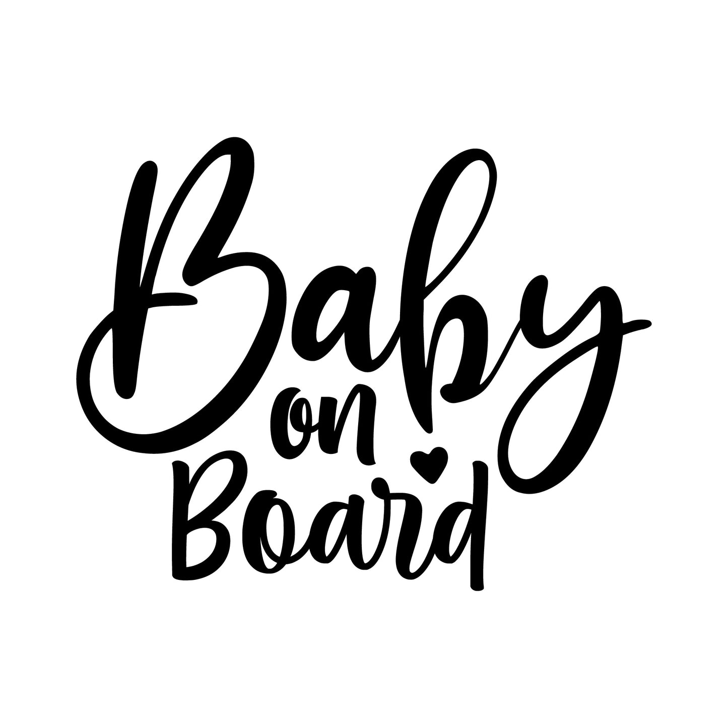 Baby On Board decals