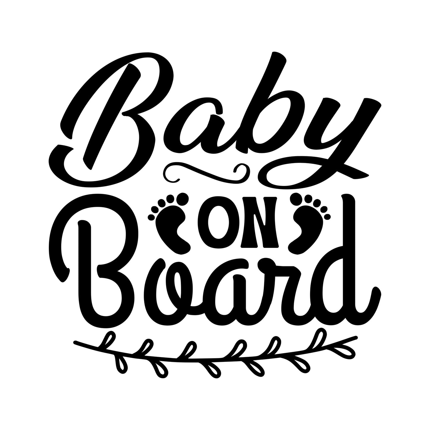 Baby On Board decals