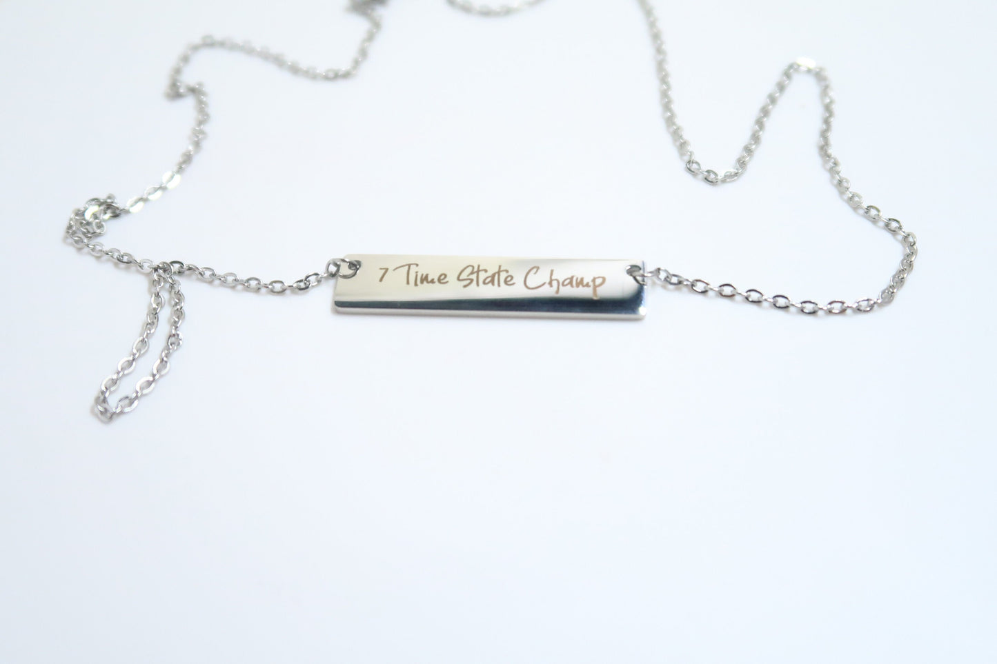 Custom Name Bar Necklace - Personalized Stainless Steel Jewelry