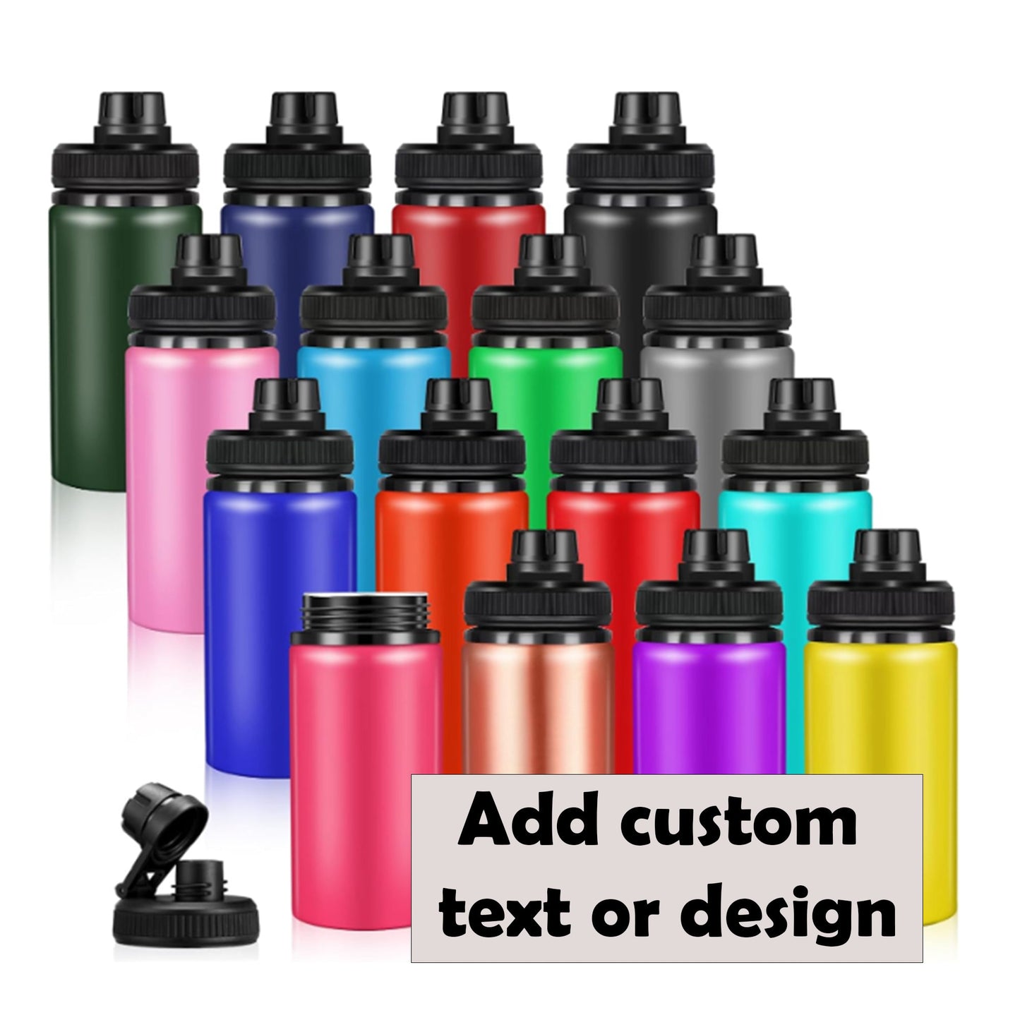 Vibrant 17oz Aluminum Bottle - Customizable for Vacations, Teams, & More