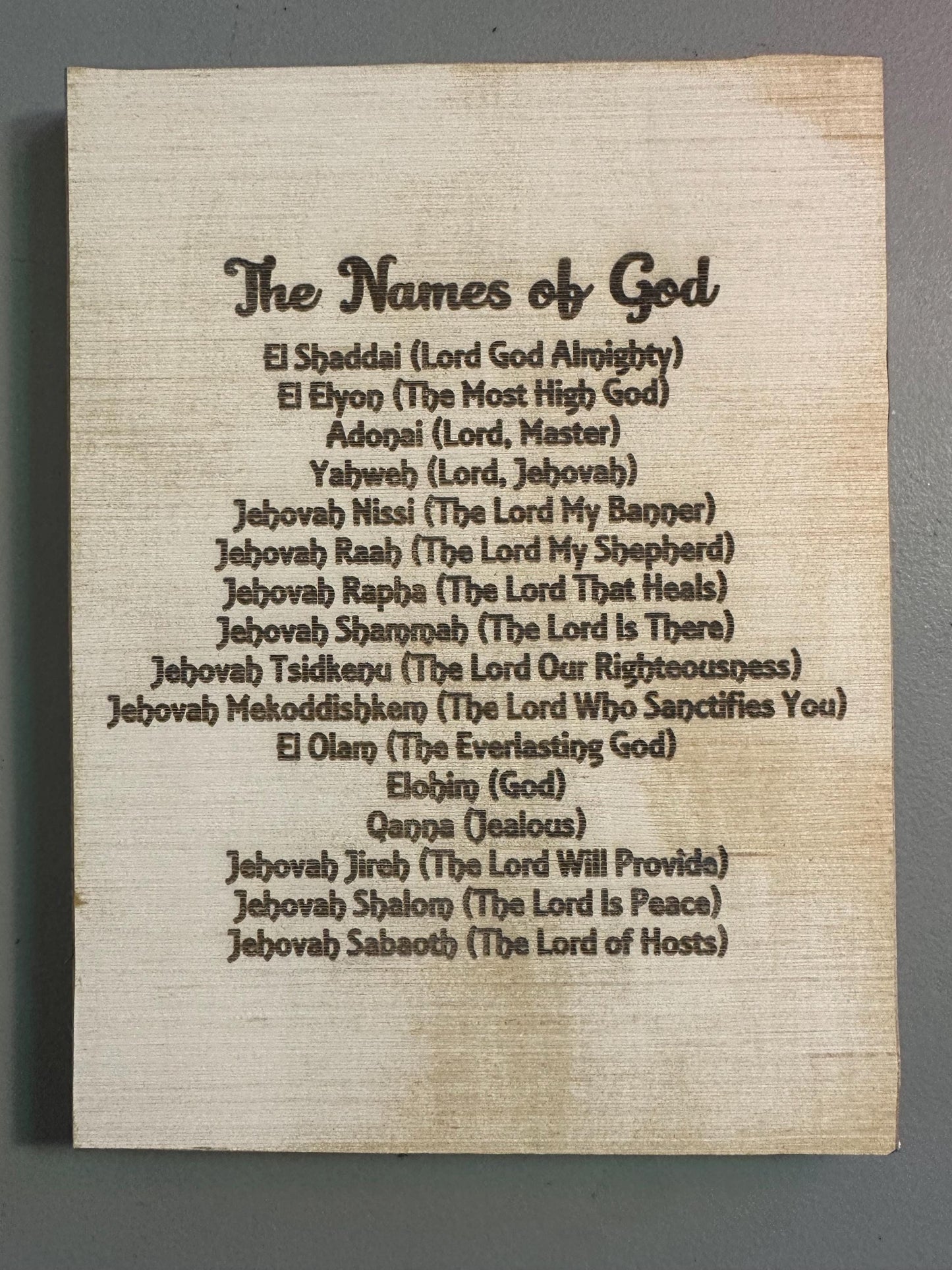 Customized Plaque