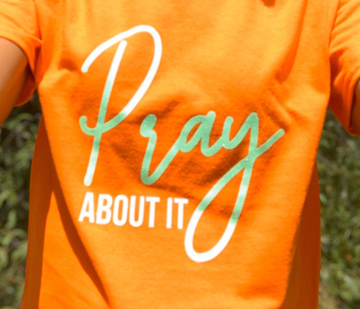 Women’s Inspirational t-shirt- Pray about it