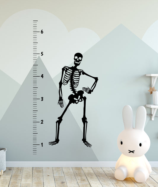 Wall Decal- Height Chart- Skeleton