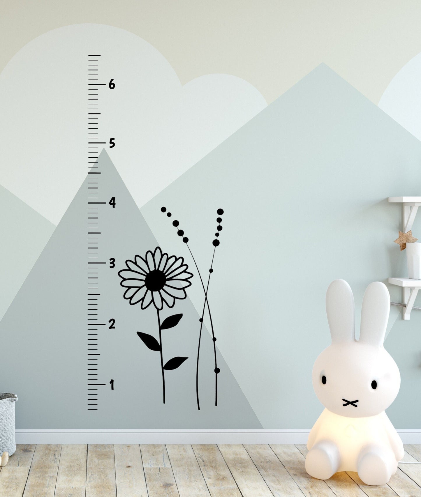 Wall Decal- Height Chart- Sunflower