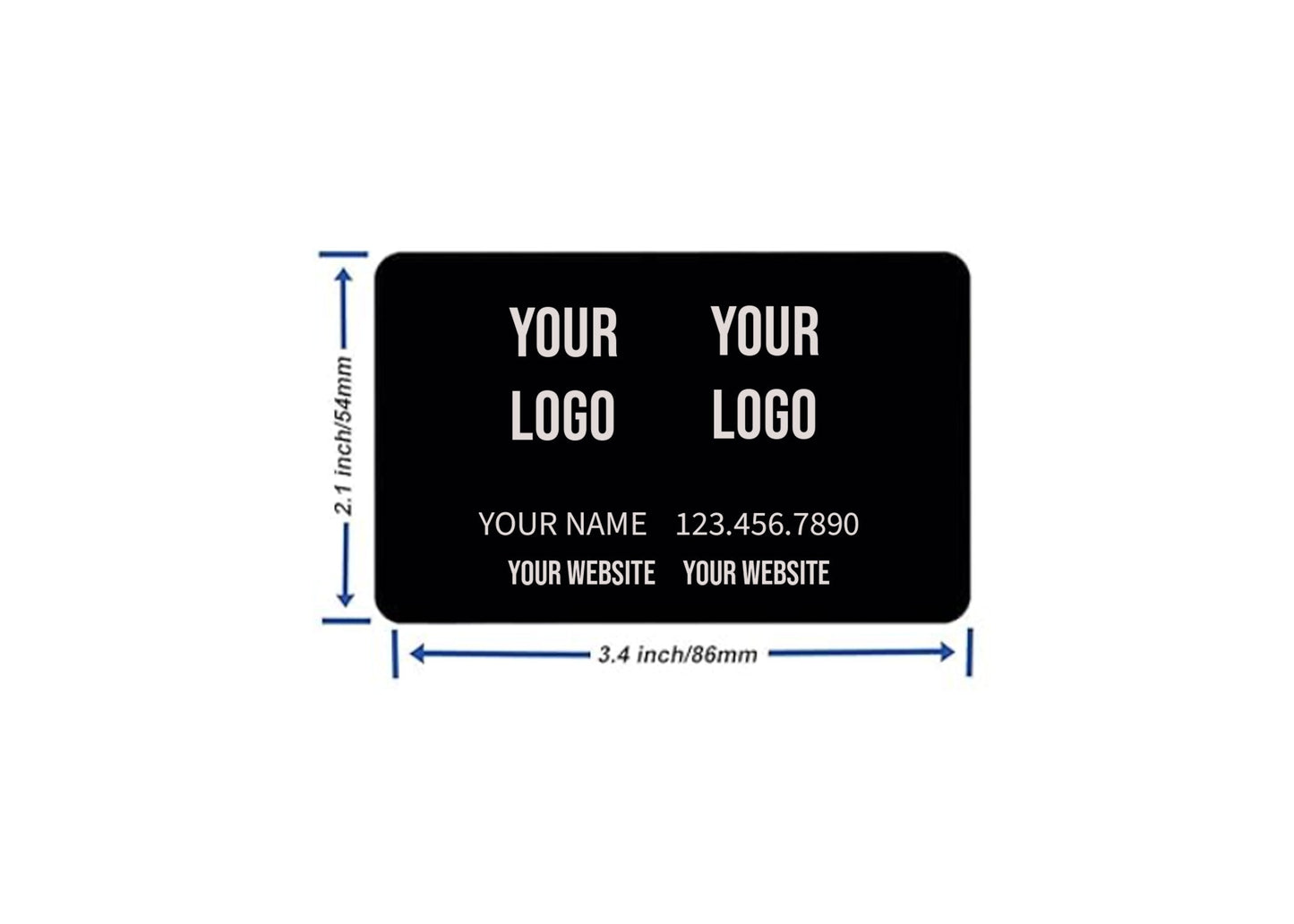 Personalized Metal Business Cards - Custom Engraved